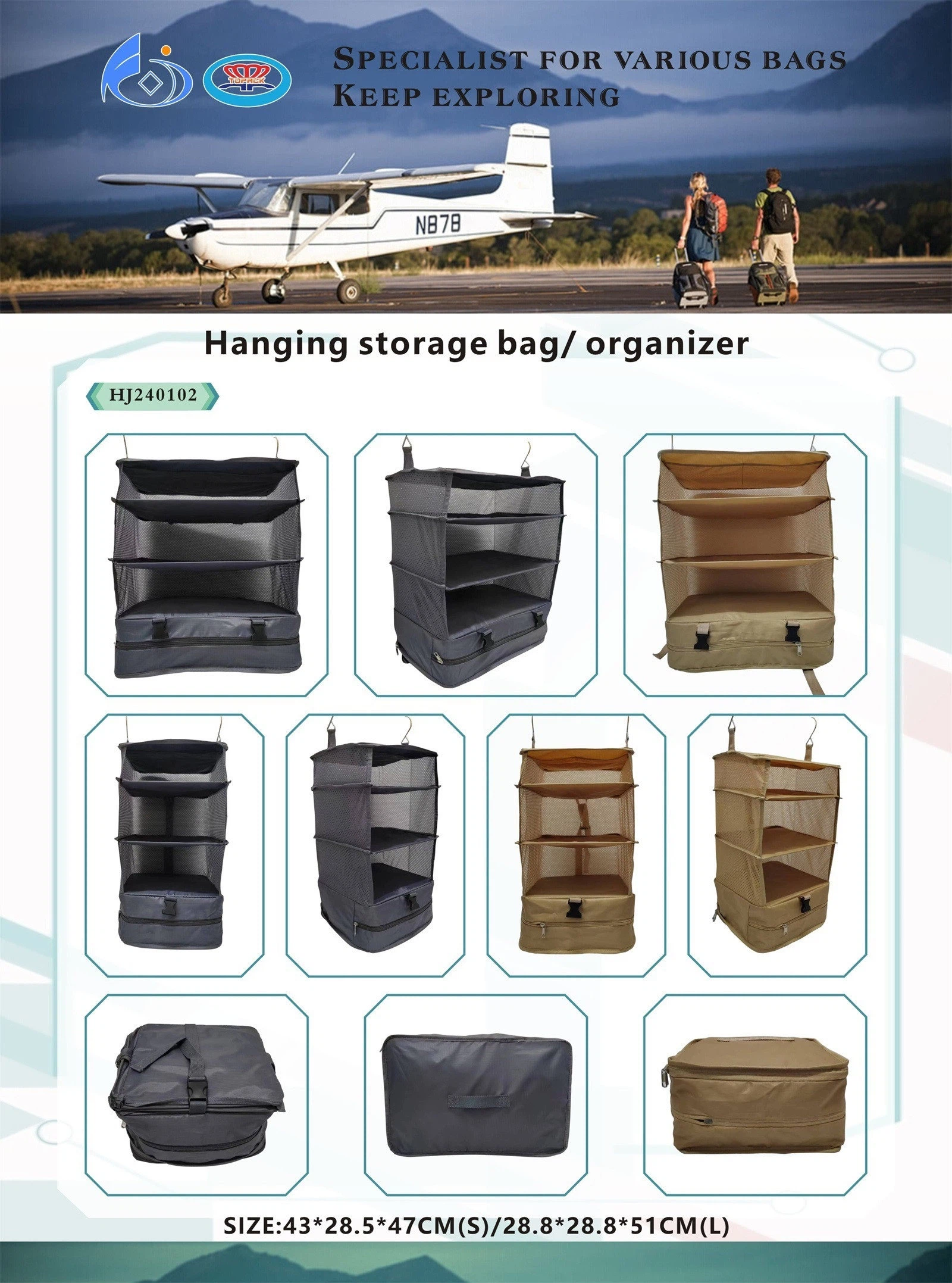hanging storage bag-organizer